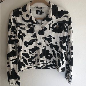 New Boohoo cow outfit skirt and jacket
